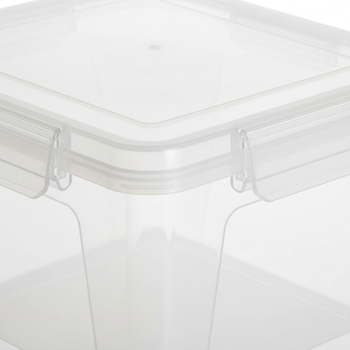 Close-up of snap-on lid and smooth surface texture